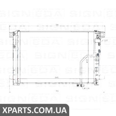 РАДИАТОР КОНДИЦИОНЕРА Signeda RC940035 (аналог для 2045000254)