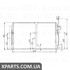 РАДІАТОР КОНДИЦІОНЕРА Signeda RC94977 (аналог для 20759647)