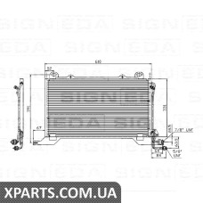 РАДІАТОР КОНДИЦІОНЕРА Signeda RC94425 (аналог для 2108300370)