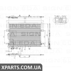 РАДИАТОР КОНДИЦИОНЕРА Signeda RC94614 (аналог для 2115000154)