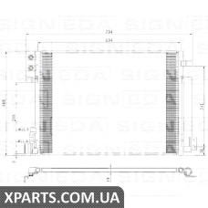 РАДІАТОР КОНДИЦІОНЕРА Signeda RC4224 (аналог для 22966151)