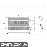РАДІАТОР КОНДИЦІОНЕРА Signeda RC94598 (аналог для 24418363)