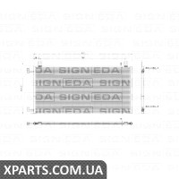 РАДІАТОР КОНДИЦІОНЕРА Signeda RC3026 (аналог для 25807797)