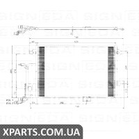 РАДІАТОР КОНДИЦІОНЕРА Signeda RC94430 (аналог для 4B0260401R)