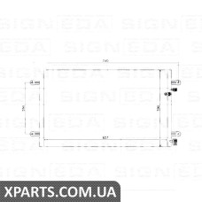 РАДІАТОР КОНДИЦІОНЕРА Signeda RC94695 (аналог для 4F0260403)