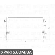 РАДІАТОР КОНДИЦІЮВАННЯ Signeda RC95010/94906 (аналог для 5102434AA)