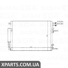 РАДІАТОР КОНДИЦІОНЕРА Signeda RC94555/94874 (аналог для 5137693AA)