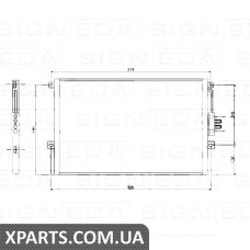 РАДІАТОР КОНДИЦІОНЕРА Signeda RC94464 (аналог для 55115918AB)