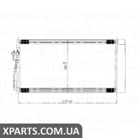 РАДІАТОР КОНДИЦІОНЕРА Signeda RC94747 (аналог для 64508381362)