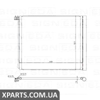 РАДІАТОР КОНДИЦІОНЕРА Signeda RC940339 (аналог для 64509239944)