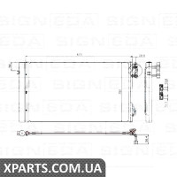 РАДІАТОР КОНДИЦІОНЕРА Signeda RC94873 (аналог для 64539206296)