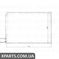РАДІАТОР КОНДИЦІОНЕРА Signeda RC940110 (аналог для 64549248173)