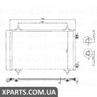 РАДІАТОР КОНДИЦІОНЕРА Signeda RC940111Q (аналог для 6455ES)