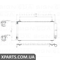 РАДІАТОР КОНДИЦІЮВАННЯ Signeda RC940146Q (аналог для 6455FW)