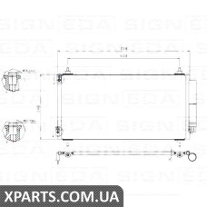 РАДІАТОР КОНДИЦІЮВАННЯ Signeda RC940146Q (аналог для 6455FW)