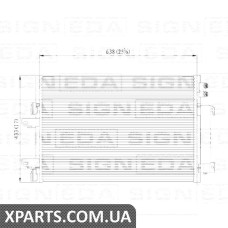 РАДІАТОР КОНДИЦІЮВАННЯ Signeda RC940570 (аналог для 68078975AA)