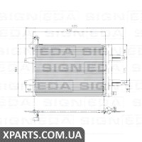 РАДІАТОР КОНДИЦІОНЕРА Signeda RC94628 (аналог для 6Q0820411)