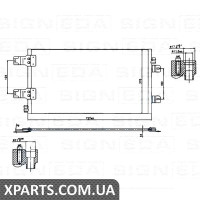 РАДІАТОР КОНДИЦІЮВАННЯ Signeda RC940186 (аналог для 7701066110)