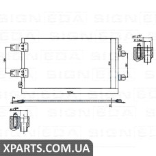 РАДІАТОР КОНДИЦІЮВАННЯ Signeda RC940186 (аналог для 7701066110)