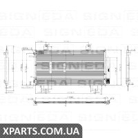 РАДІАТОР КОНДИЦІЮВАННЯ Signeda RC4441 (аналог для 80100-T5R-A01)