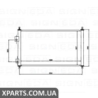 РАДІАТОР КОНДИЦІОНЕРА Signeda RC94733 (аналог для 80110S6DG01)