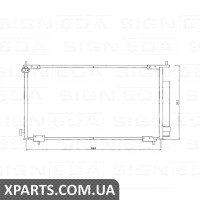 РАДІАТОР КОНДИЦІОНЕРА Signeda RC94772 (аналог для 80110S9A003)