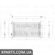 РАДІАТОР КОНДИЦІОНЕРА Signeda RC93059 (аналог для 80110SEPA01)