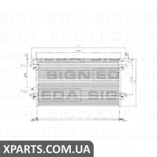 РАДІАТОР КОНДИЦІОНЕРА Signeda RC94551 (аналог для 8200008763)