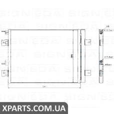 РАДІАТОР КОНДИЦІОНЕРА Signeda RC940262Q (аналог для 8200741257)