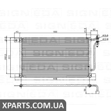 РАДИАТОР КОНДИЦИОНЕРА Signeda RC94527 (аналог для 8377648)