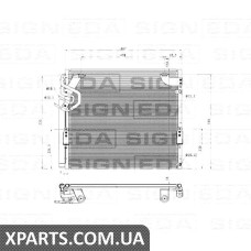РАДІАТОР КОНДИЦІОНЕРА Signeda RC4284 (аналог для 883500C010)