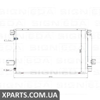 РАДІАТОР КОНДИЦІОНЕРА Signeda RC940022 (аналог для 88450-05170)