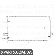 РАДІАТОР КОНДИЦІОНЕРА Signeda RC940022 (аналог для 88450-05170)