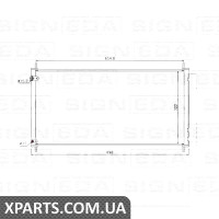 РАДІАТОР КОНДИЦІОНЕРА Signeda RC940036 (аналог для 88450-12290)