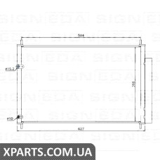 РАДИАТОР КОНДИЦИОНЕРА Signeda RC940037 (аналог для 8845002280)