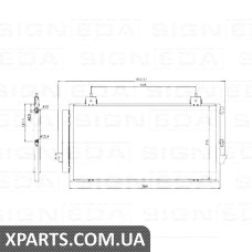 РАДІАТОР КОНДИЦІОНЕРА Signeda RC94741 (аналог для 8846042070)