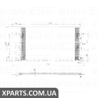 РАДІАТОР КОНДИЦІОНЕРА Signeda RC940453 (аналог для 8T0260403E)
