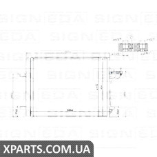 РАДІАТОР КОНДИЦІОНЕРА Signeda RC940183Q (аналог для 8V6119710FA)