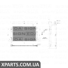 РАДІАТОР КОНДИЦІОНЕРА Signeda RC3639 (аналог для 921003TA1A)