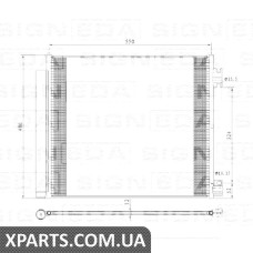 РАДИАТОР КОНДИЦИОНЕРА Signeda RC940546 (аналог для 921004BE0A)