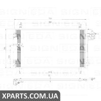 РАДІАТОР КОНДИЦІОНЕРА Signeda RC94933 (аналог для 92100AL570) РАДІАТОР КОНДИЦІОНЕРА Signeda RC94933 (аналог для 92100AL570)
