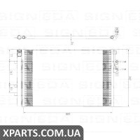 РАДІАТОР КОНДИЦІОНЕРА Signeda RC940226 (аналог для 9216143)