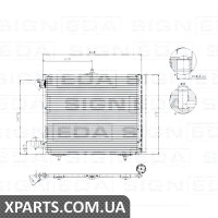 РАДІАТОР КОНДИЦІОНЕРА Signeda RC94595 (аналог для 9635759480)