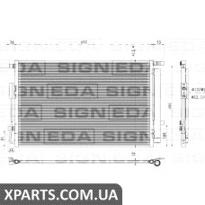 РАДІАТОР КОНДИЦІОНЕРА Signeda RC94786 (аналог для 97606-C6500)
