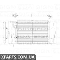 РАДІАТОР КОНДИЦІОНЕРА Signeda RC940243 (аналог для 976061R000)