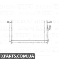 РАДІАТОР КОНДИЦІОНЕРА Signeda RC94869 (аналог для 976062B000)