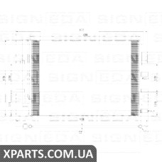 РАДІАТОР КОНДИЦІОНЕРА Signeda RC4459 (аналог для BK2Z19712A)