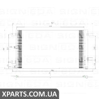 РАДІАТОР КОНДИЦІОНЕРА Signeda RCFD39168A (аналог для FL3Z-19712A)