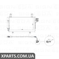 РАДІАТОР КОНДИЦІОНЕРА Signeda RC940326 (аналог для KF0361480A)