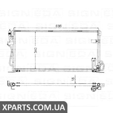 РАДИАТОР КОНДИЦИОНЕРА Signeda RC94495 (аналог для MR500441)